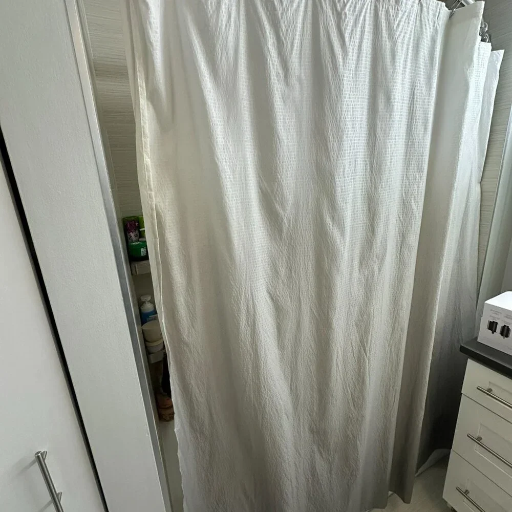 Target Ombre Seersucker Shower Curtain Madison Park - Grey / White / Maris